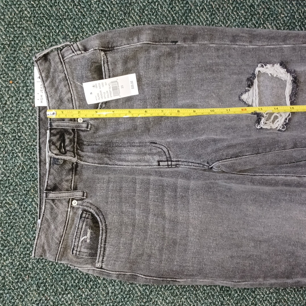 PacSun Los Angeles Faded Black Ripped Mom Jean Size 23 distressed new with tags - Picture 6 of 17